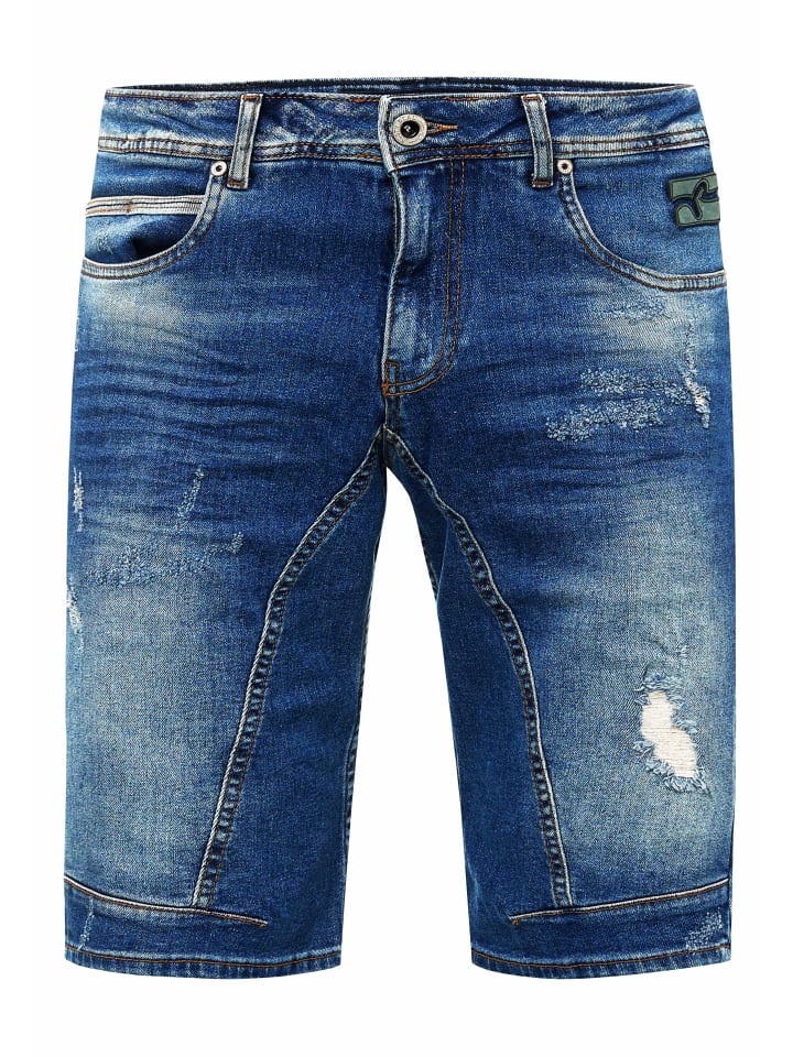 

Узкие джинсовые шорты "YAMETO" синего цвета. Использовано в синем цвете. Rusty Neal