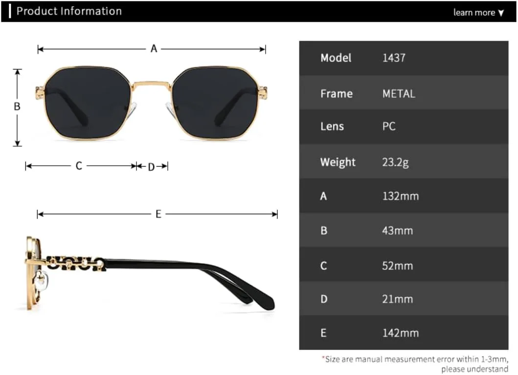 

Солнцезащитные очки с защитой UV400 | Металлические петли, круглая оправа | Для женщин и мужчин, для занятий спортом на открытом воздухе и вождения DSVIGF, Coffee