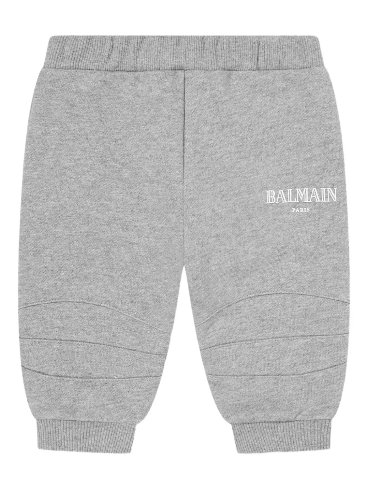 

Прорезиненная спортивная куртка с логотипом Balmain Kids, серый