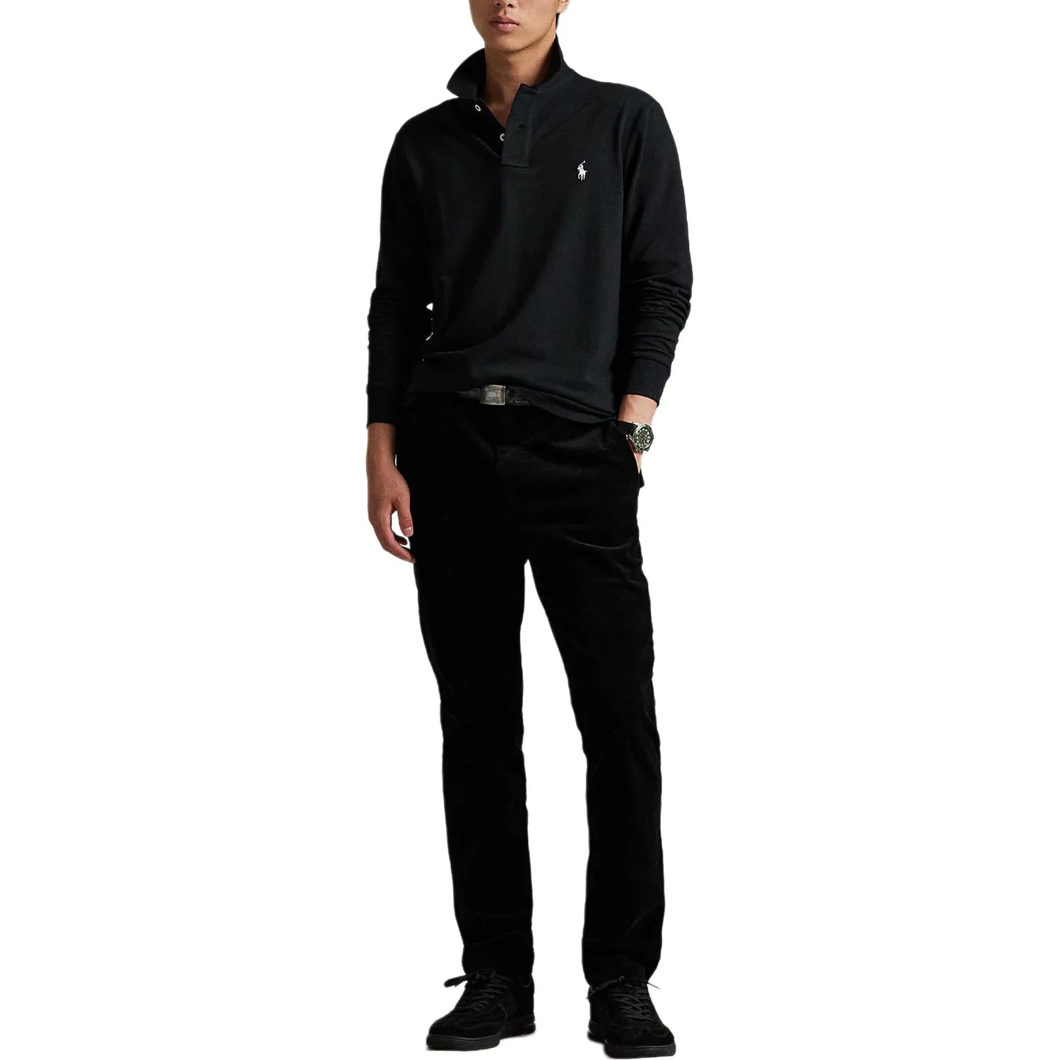 Поло классическое мужское Polo Ralph Lauren, Black — фото 3