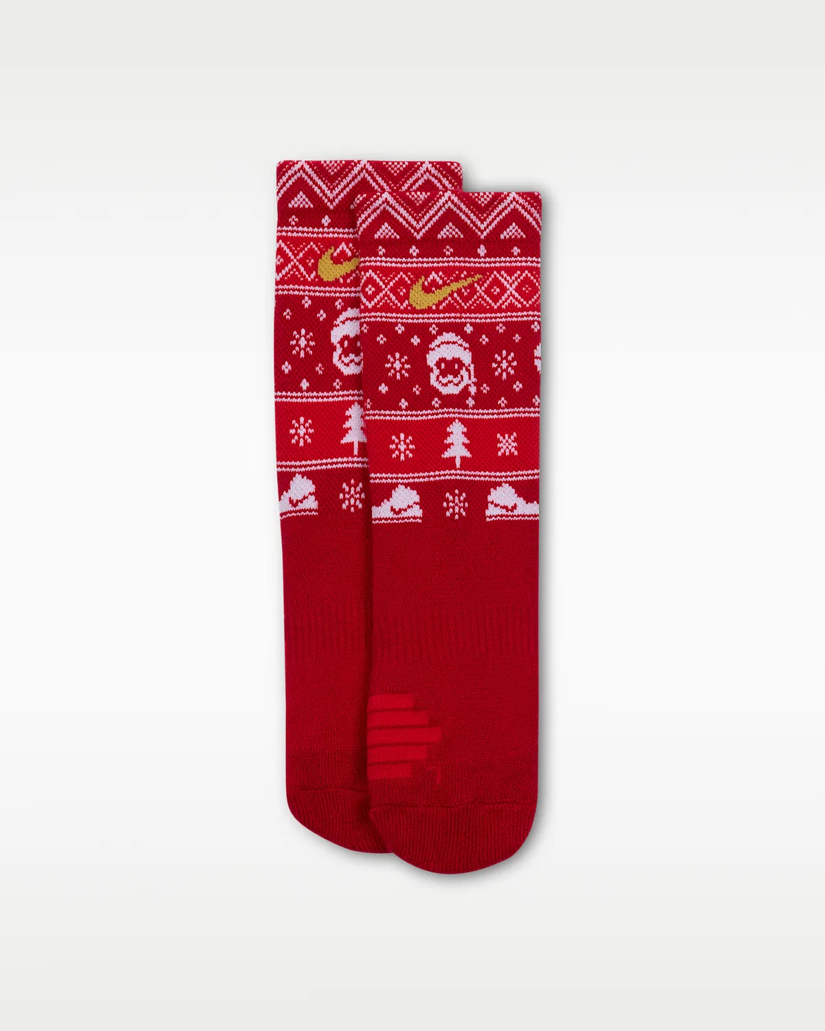 Детские носки Nike Dri-FIT Holiday Elite Crew, Gym Red — фото 2