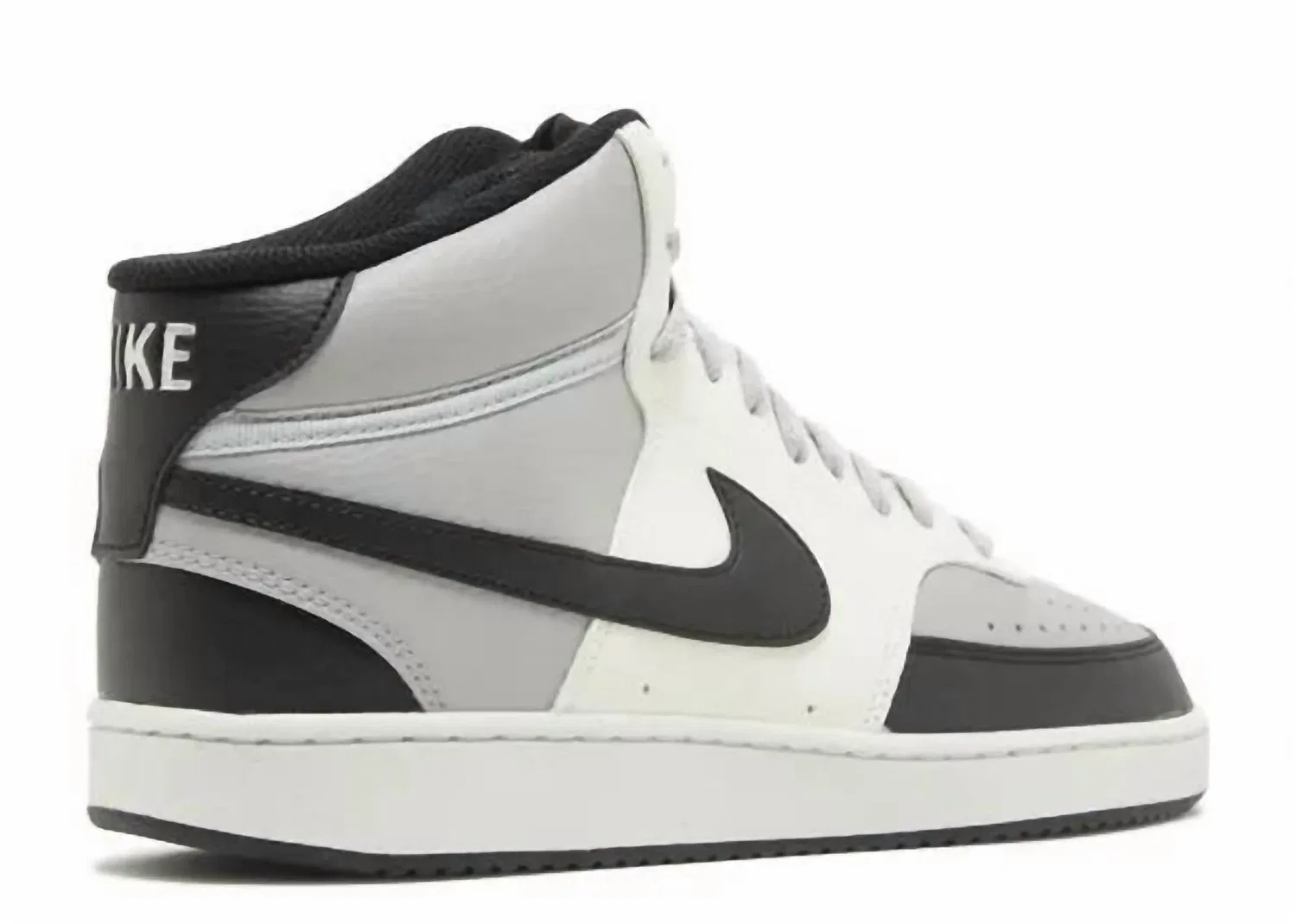 Nike Мужские кроссовки Court Vision Mid в сером/черном/белом цвете для колледжа — фото 2