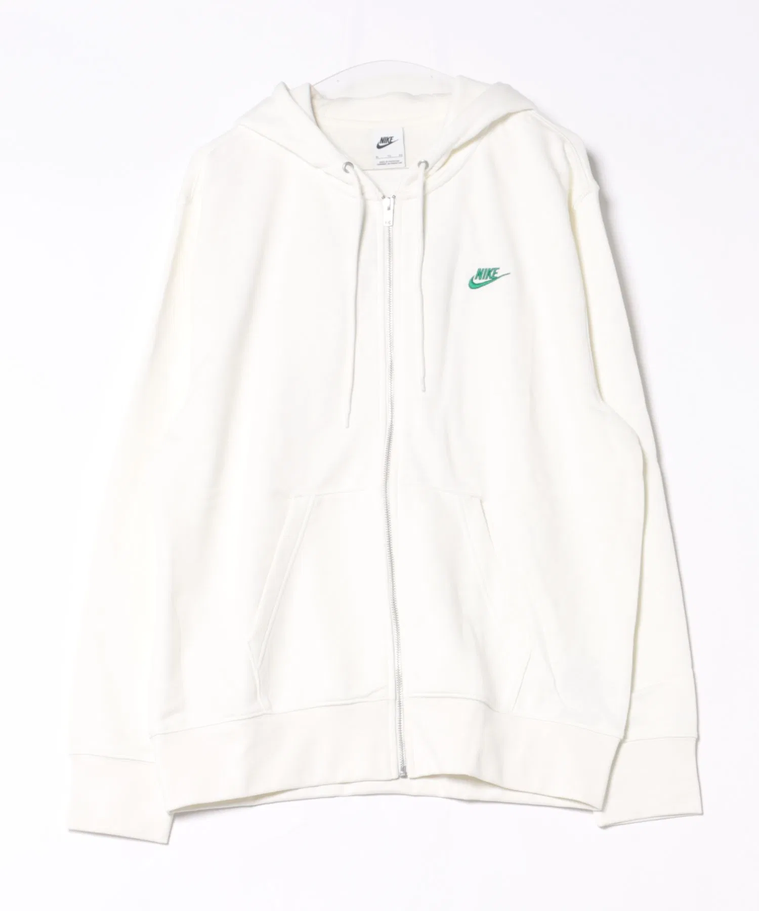 NIKE M CLUB FT FZ HDY FB Толстовка на молнии IF0675 133SAIL/MALCHT