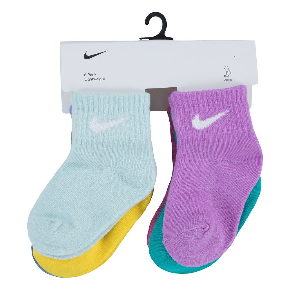 Набор из 6 носков Nike Swoosh для малышей и малышей до щиколотки, цвет Neutral — фото 3