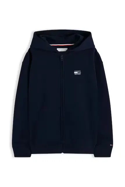 Кофта на молнии с капюшоном детская Tommy Hilfiger, синий — фото 2