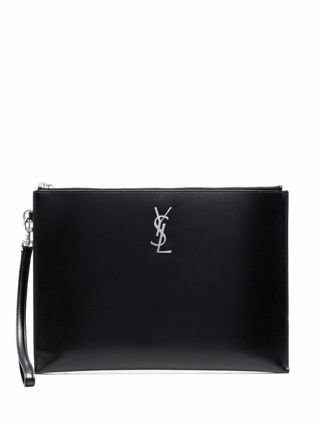 

Saint Laurent клатч с логотипом, черный
