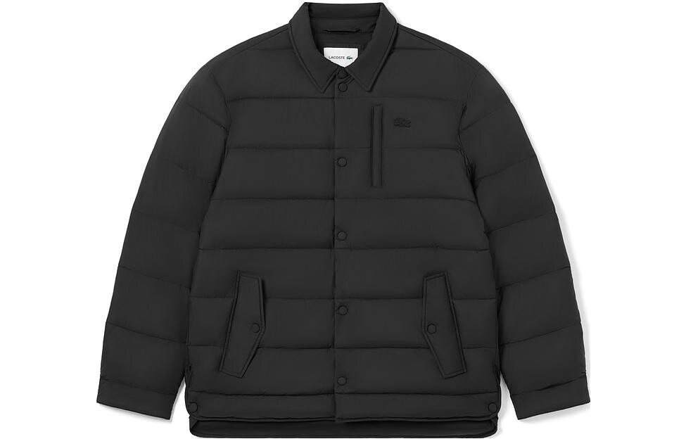

LACOSTE Мужская стеганая куртка, цвет Black