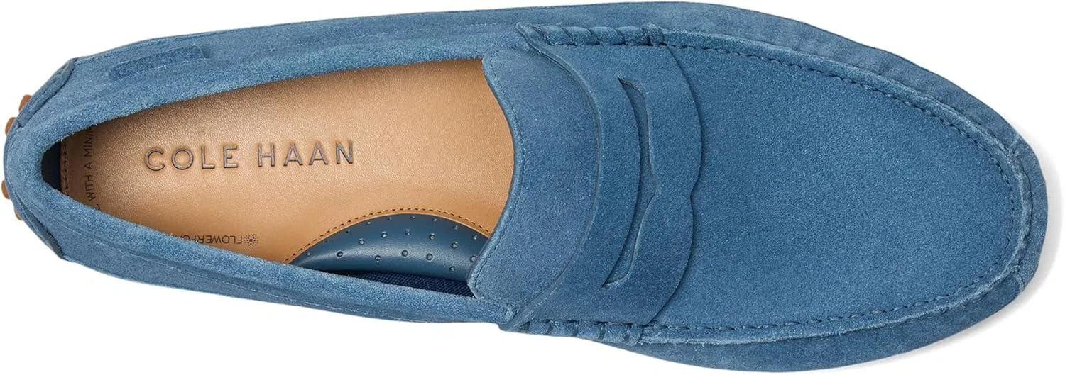 Лоферы из замши Cole Haan, синие — фото 2
