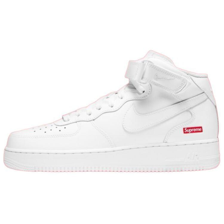 

Кроссовки Supreme X Nike Air Force 1 Skateboarding Shoes Unisex Mid-top White, белый