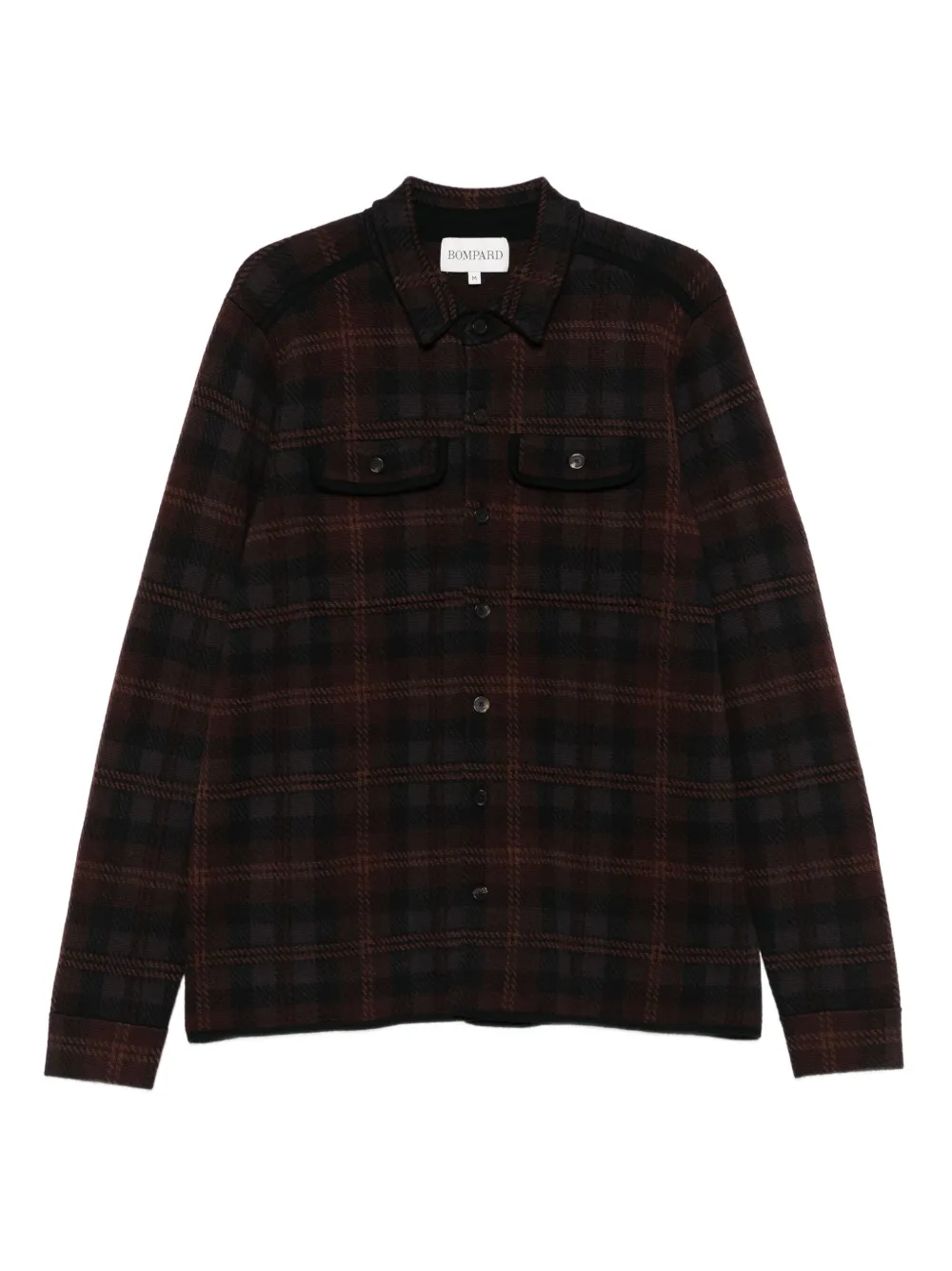 

Клетчатая рубашка Eric Bompard, коричневый