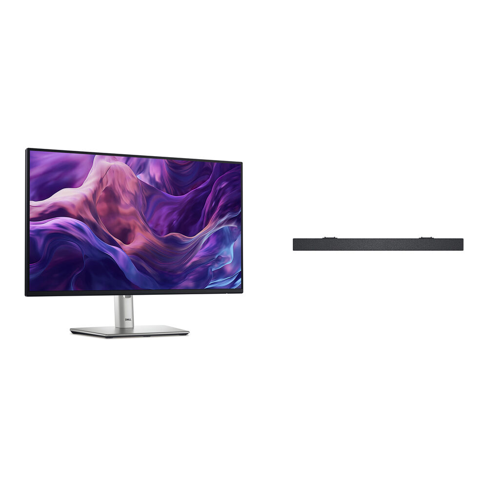 

Комплект монитора Dell P2425H Full HD 24 дюйма и тонкой звуковой панели