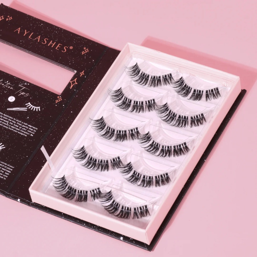 Искусственные ресницы maxi box - 5 paar - schwarz. Aylashes, st. tropez maxi (14mm-15mm), количество 1 шт. — фото 2