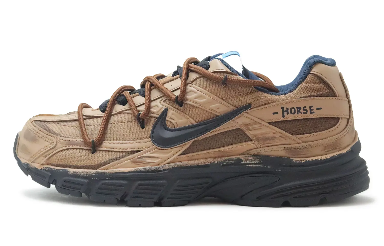 

Мужские низкие беговые кроссовки Initiator из сетчатой и кожаной ткани Nike, camel