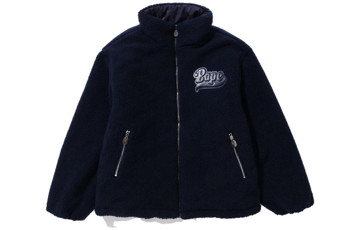 

A BATHING APE Байкерская куртка реверсивная, Marine Blue