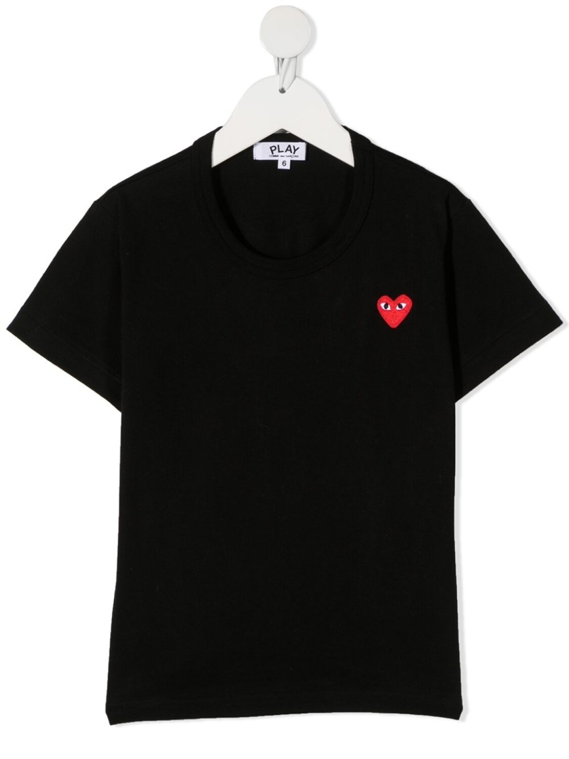 

Comme Des Garçons Play Kids футболка с нашивкой, черный