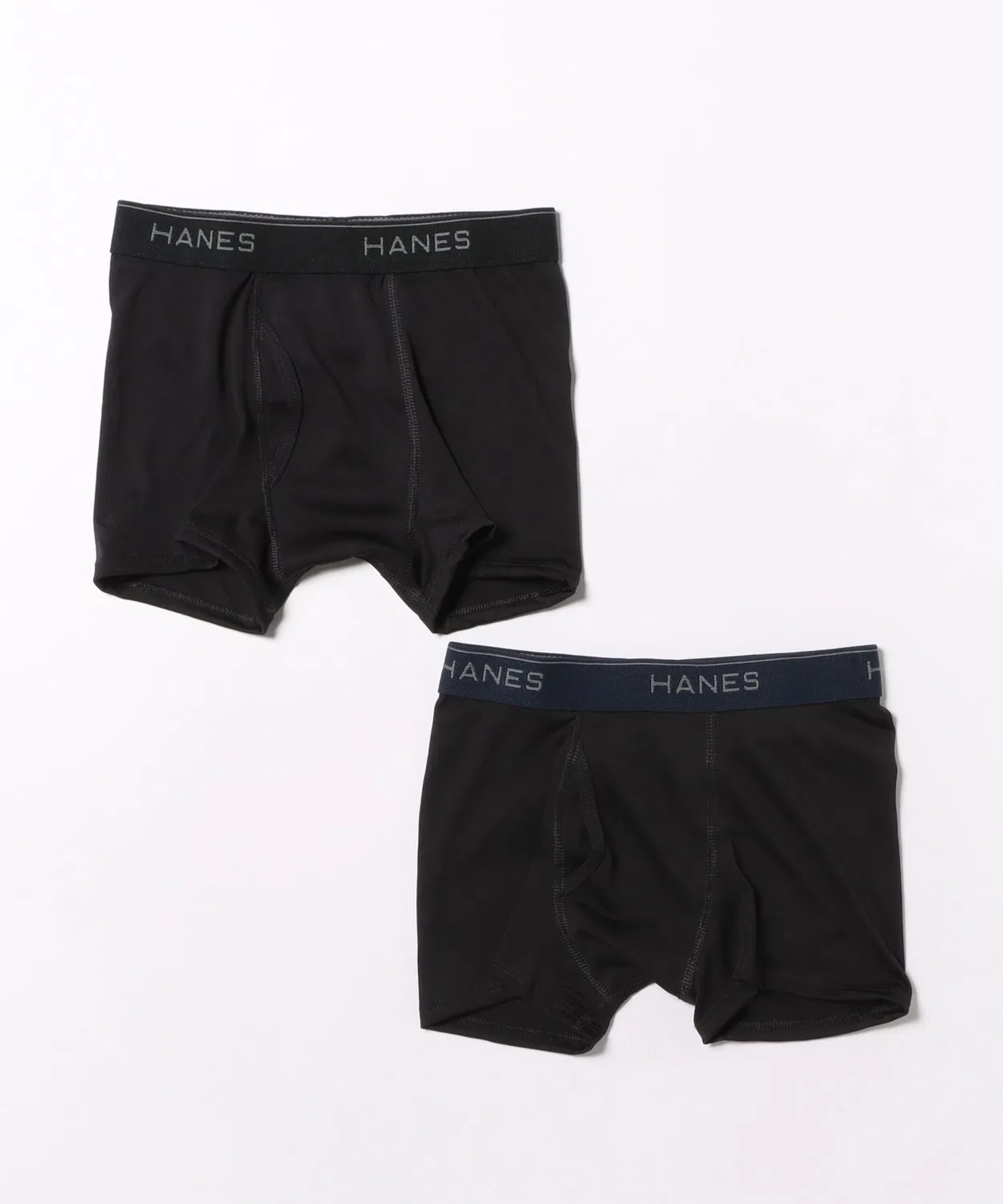 Боксеры детские 2 шт., Hanes, X-TEMP, полиэстер, черный