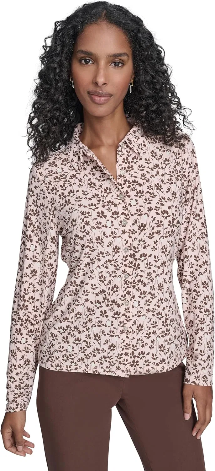 Блуза с длинным рукавом, Softwork Top, Tommy Hilfiger, вечерний песочный мульти