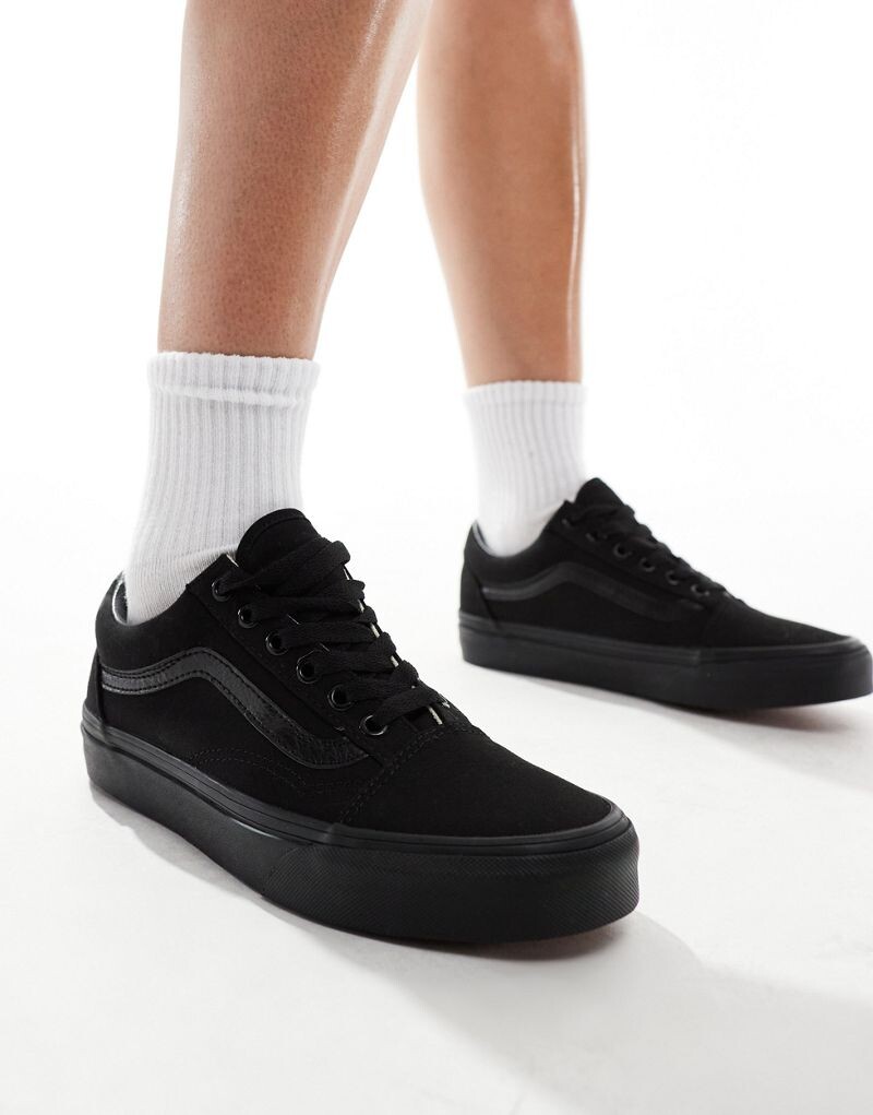

Vans Old Skool - кроссовки тройные черные, Черный, Vans Old Skool - кроссовки тройные черные