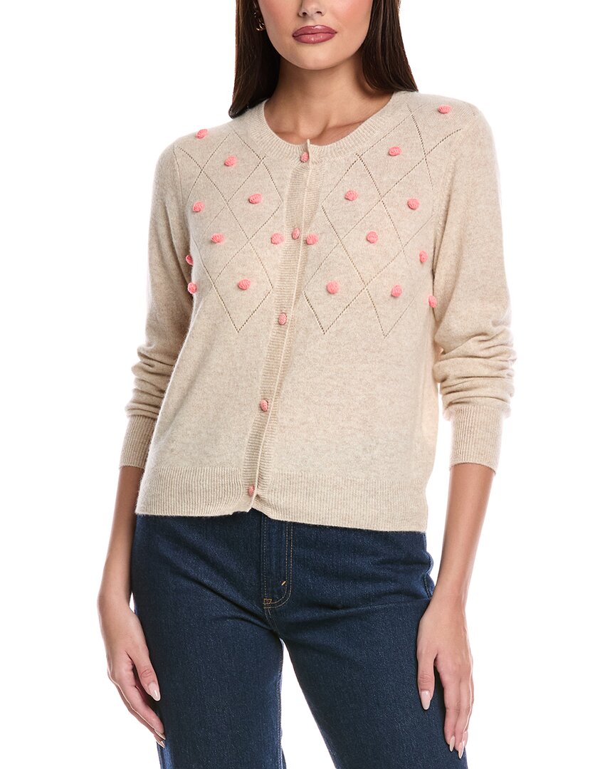 

Брод Кашемир Винтаж Пом Кашемировый кардиган Brodie Cashmere, Tan