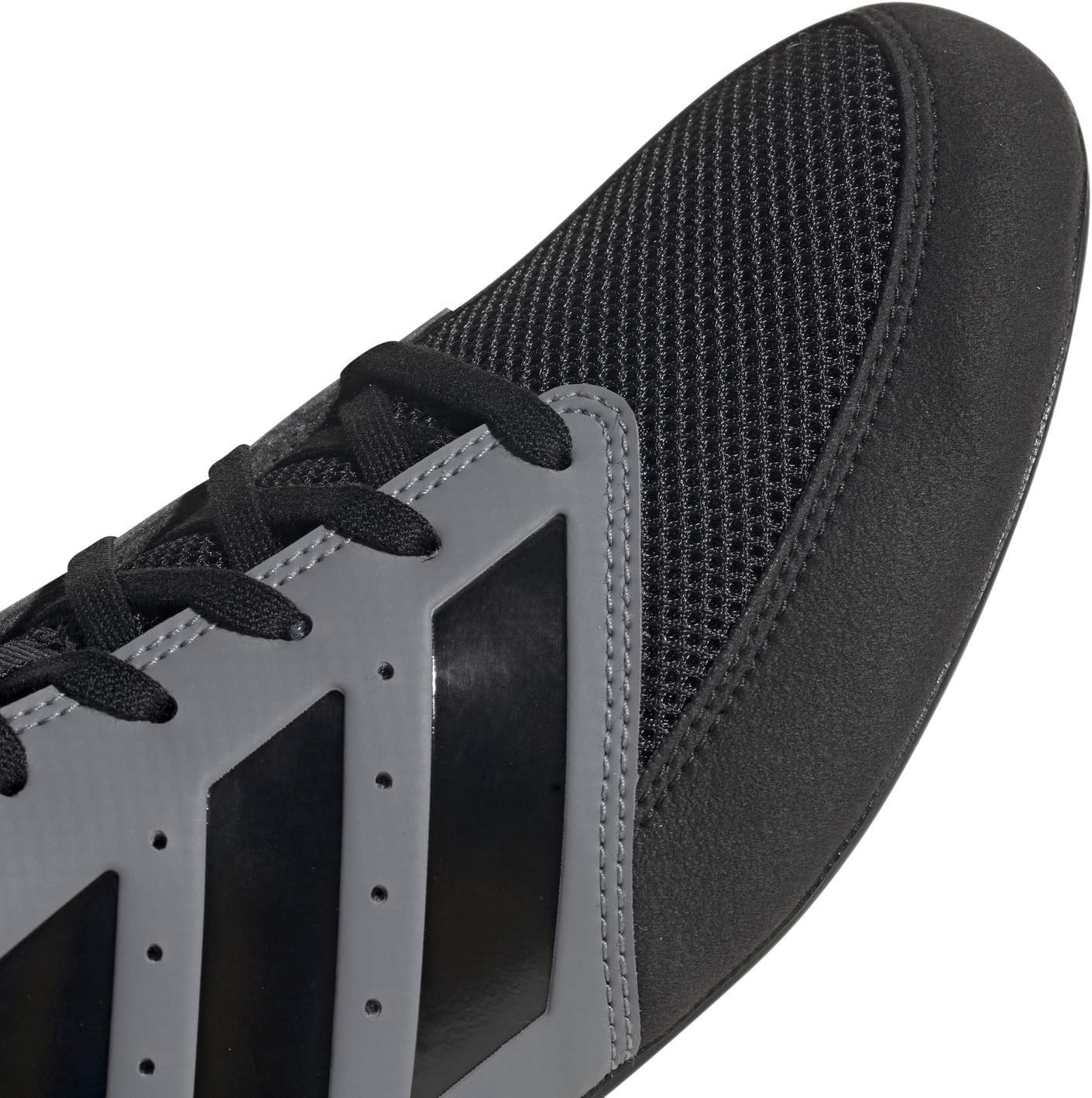 Борцовские кроссовки Adidas Mat Hog 2.0, белый/черный/серый — фото 2