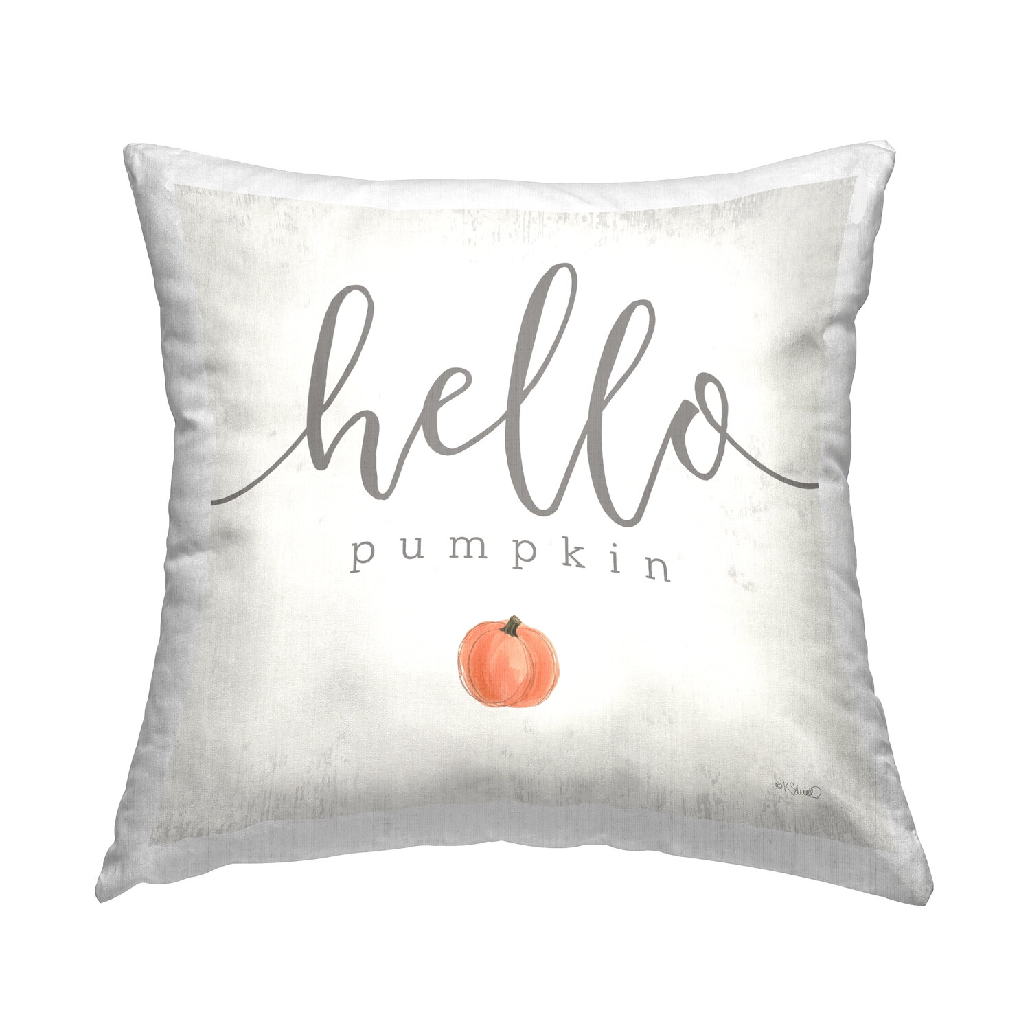 

Декоративная подушка Hello Pumpkin Fall Phrase 18 x 18, бежевый