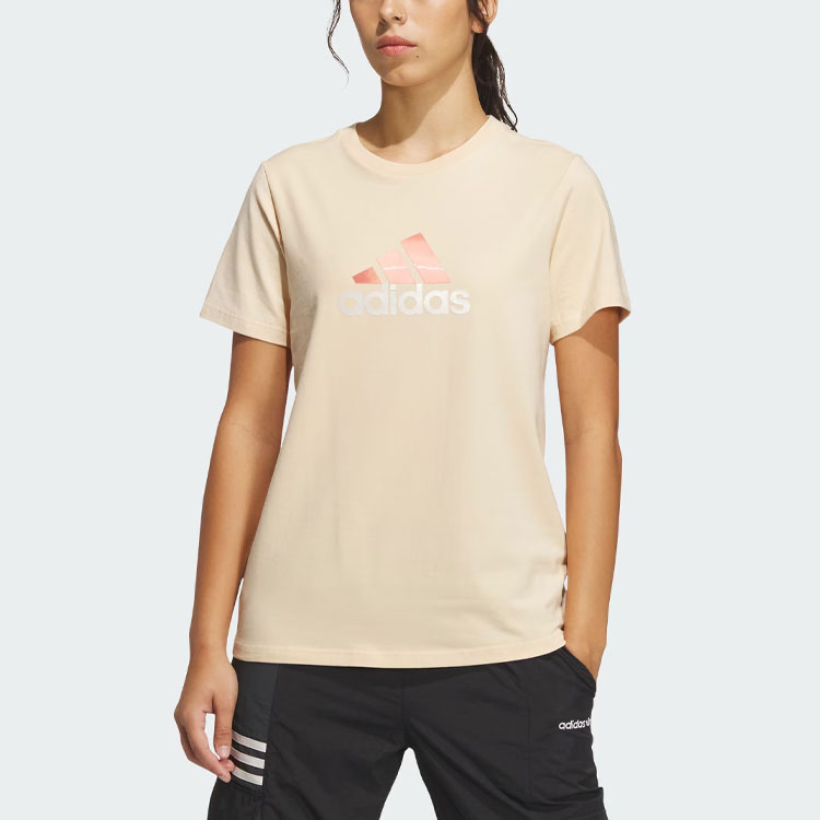 Футболка с втачными рукавами женская Sandy Brown Adidas, Sand Brown — фото 3