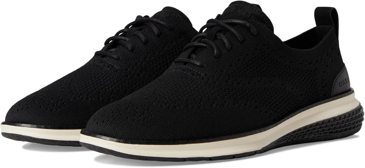 Мужские оксфорды Cole Haan OG Energyweave Stitchlite Wing, Black Ivory Ivory — фото 2