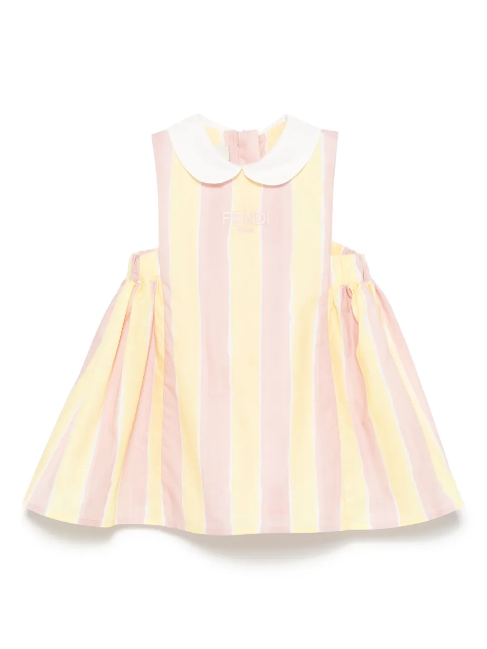 

Платье с вышитым логотипом FENDI KIDS, розовый