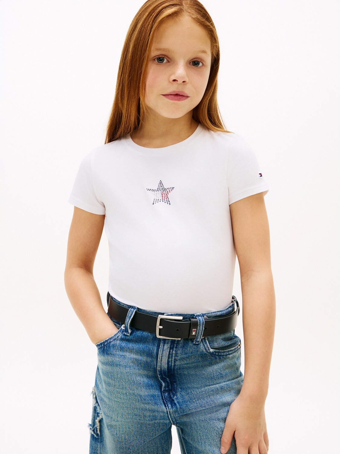 TOMMY HILFIGER Футболка в белом цвете — фото 3