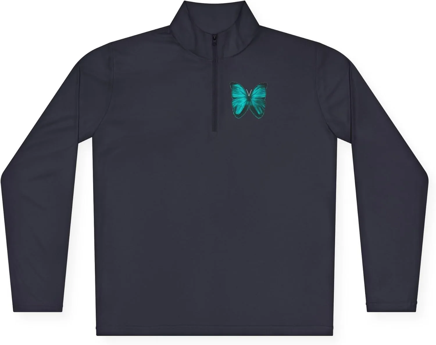 

Толстовка Blue Butterfly с молнией на четверть