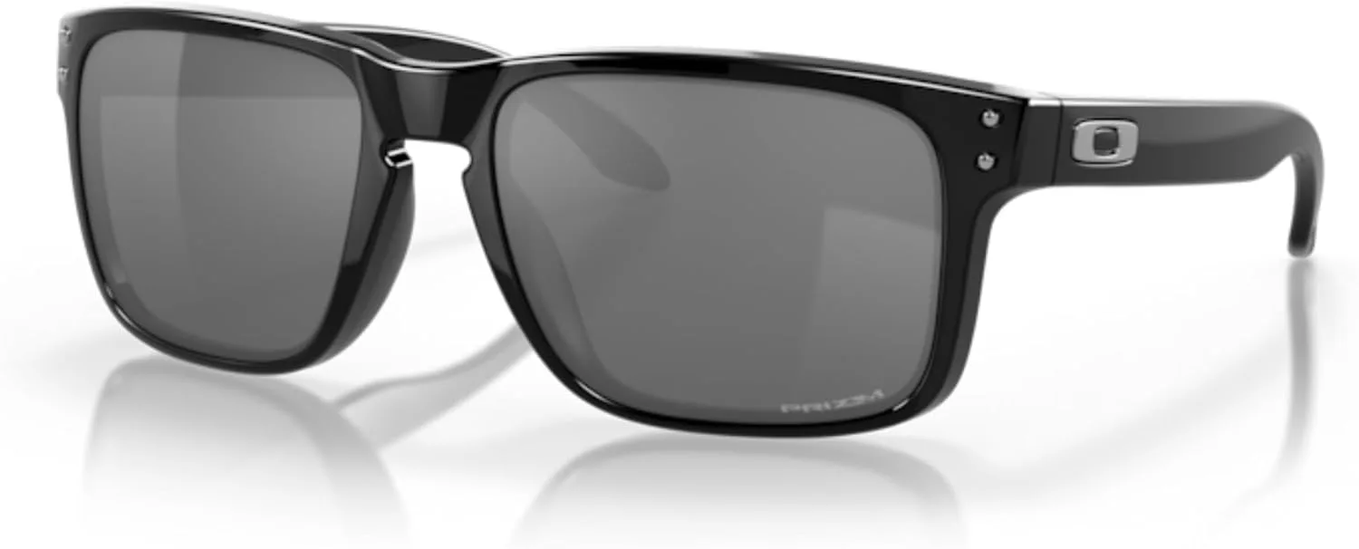 

Мужские квадратные солнцезащитные очки OAKLEY Holbrook OO9102 + комплект аксессуаров: ремешок и чехол из микрофибры, Polished Black/Prizm Grey With Black Iridium