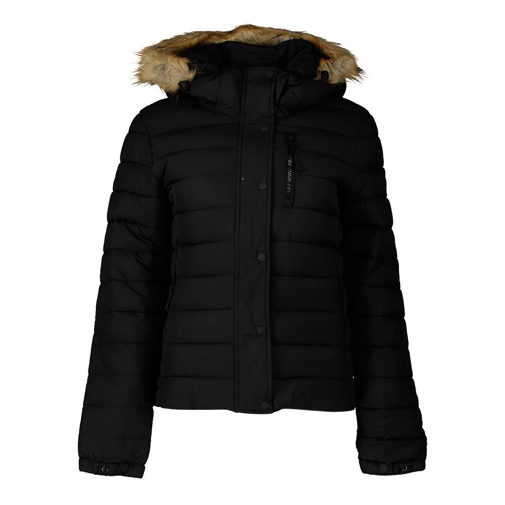 

Куртка Superdry Classic Faux Fur Fuji, черный