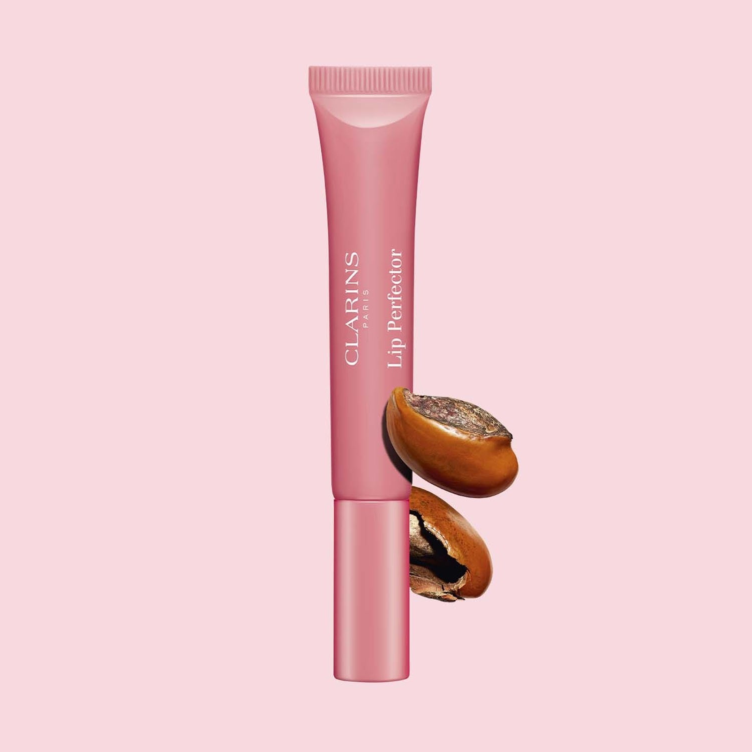 Бальзам для губ lip perfector Clarins, 07 - toffee pink shimmer, объем 12 мл — фото 2