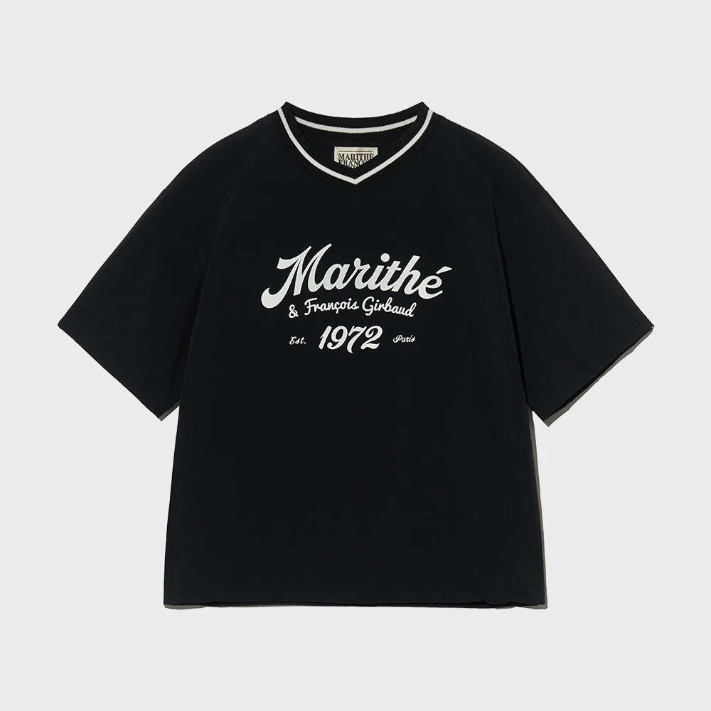 Детская футболка из нейлона чёрная от Marithé Kids — фото 2