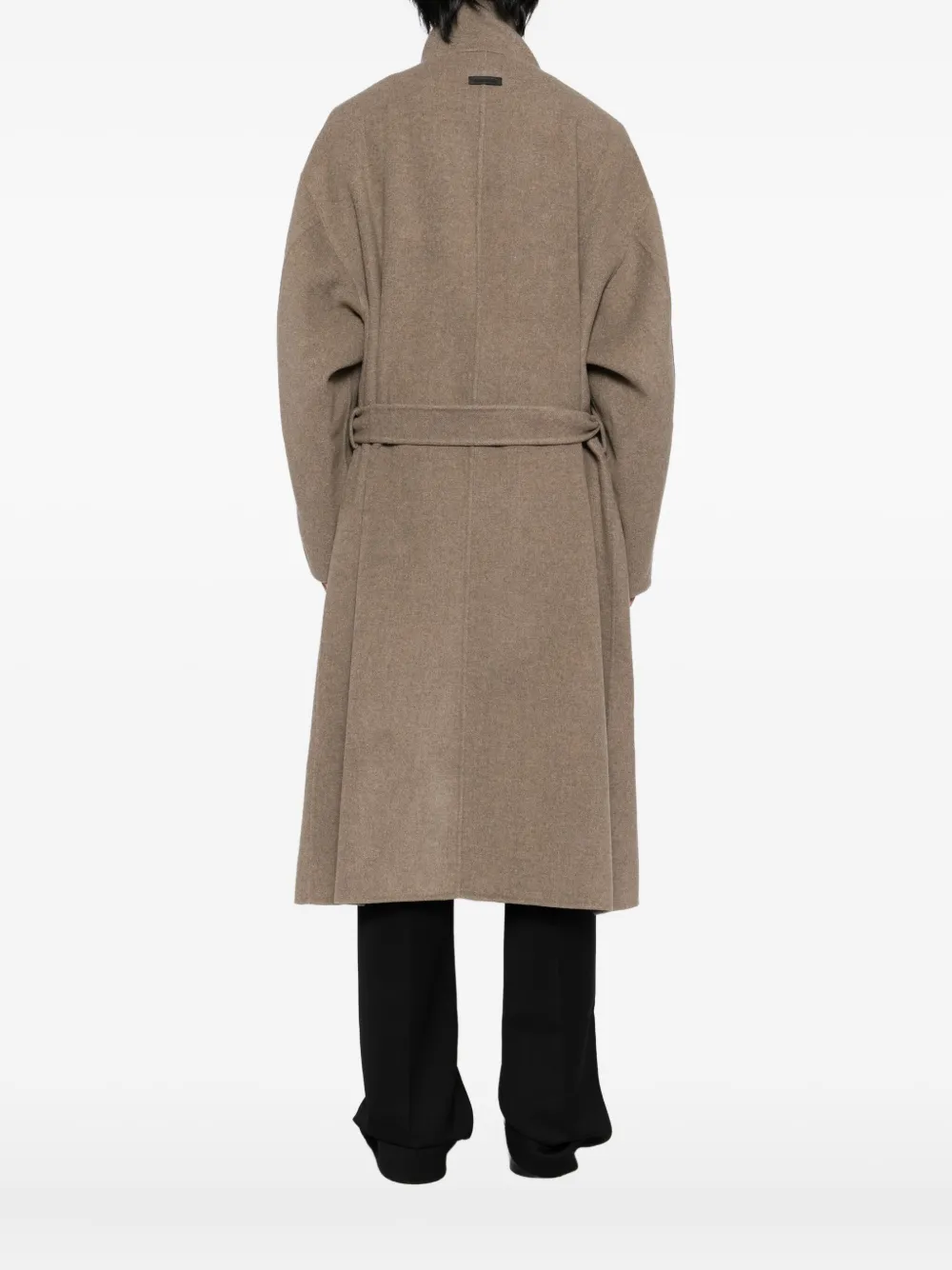 Двубортное пальто с высоким воротом Fear Of God, коричневый — фото 4