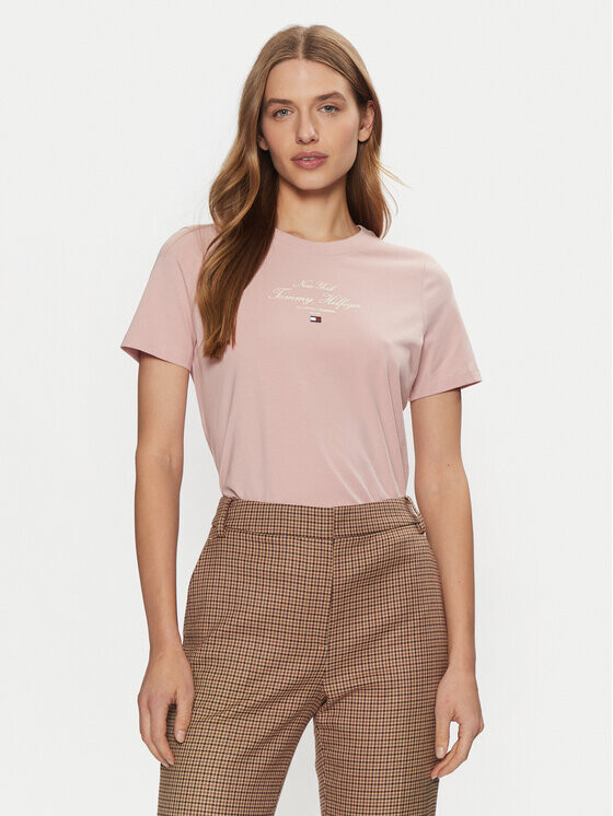 

Футболка стандартного кроя Tommy Hilfiger, розовый