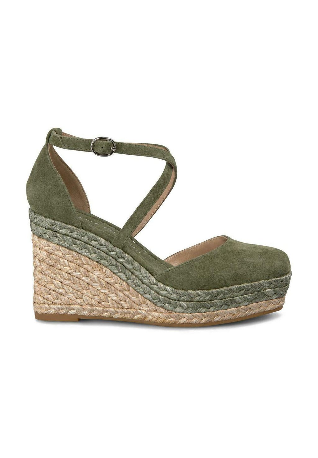 Туфли на платформе PUNTERA Y CIERRE CON HEBILLA - Wedges Alma en Pena, цвет Verde Oscuro Jaspeado — фото 2
