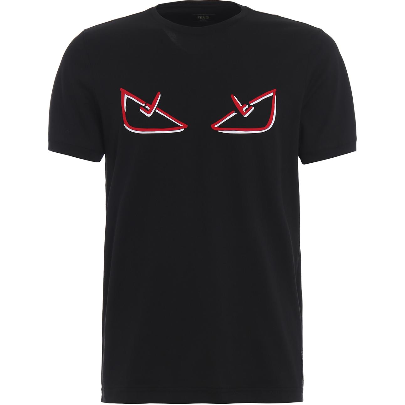 

FENDI Футболка мужская черная