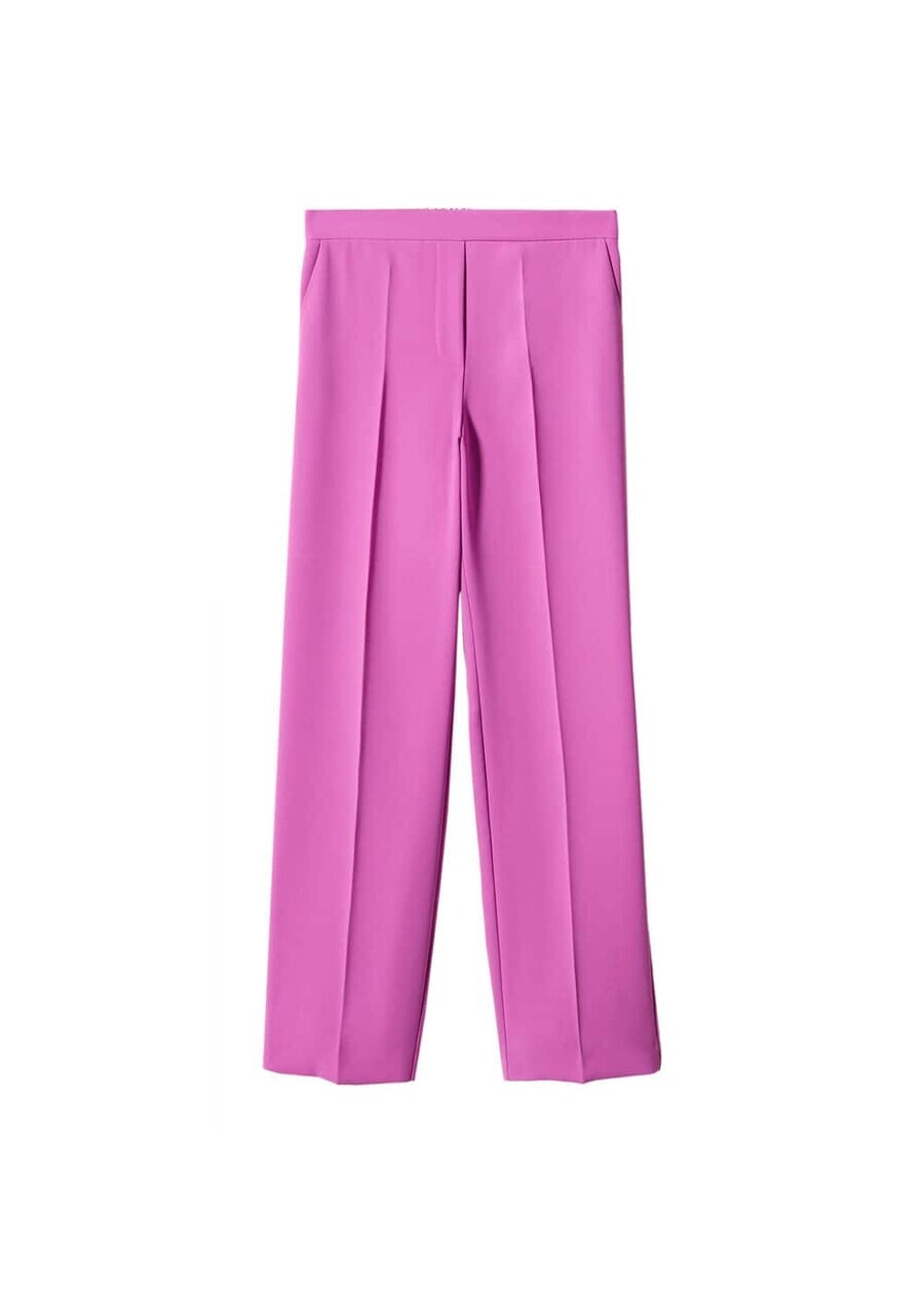

Брюки MANGO Regular Pleated Pants Iguana, фиолетовый