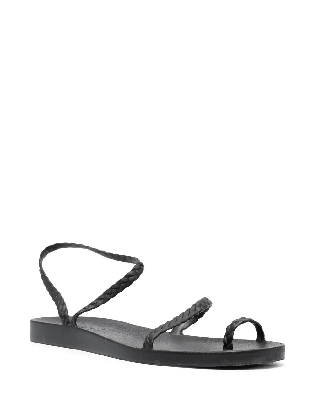 Резиновые сандалии Eleftheria Ancient Greek Sandals, черный — фото 2