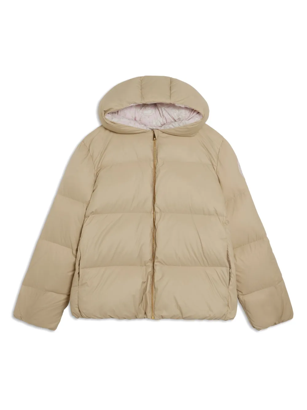 

Пуховик с капюшоном Versace Kids, нейтральный