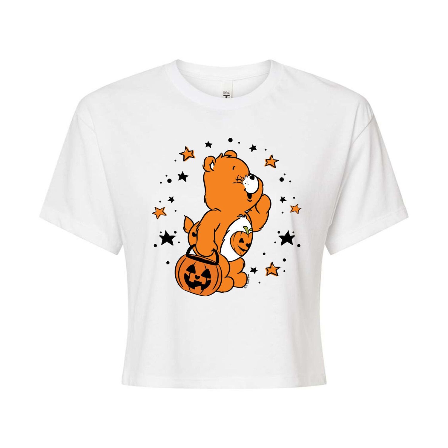 

Детская укороченная футболка Care Bears Trick или с рисунком Licensed Character, белый