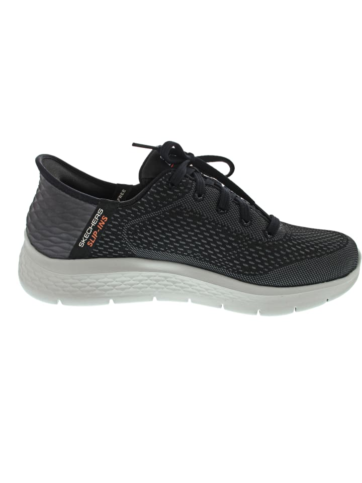 Skechers SlipIns: Go Walk Flex - Новые низкие кроссовки черного цвета — фото 3
