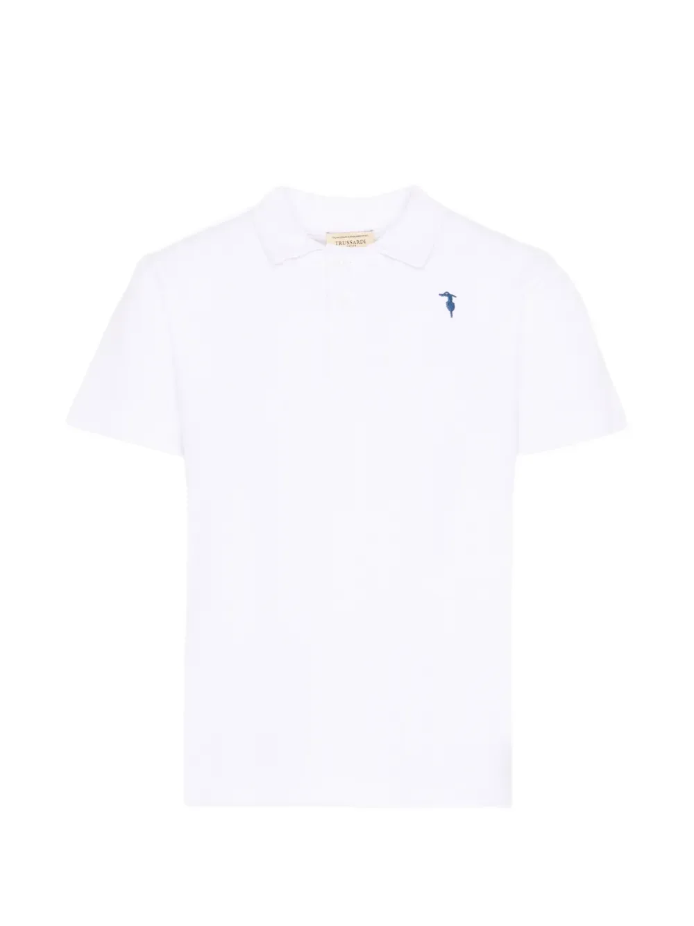 Поло с короткими рукавами TRUSSARDI JUNIOR, белый
