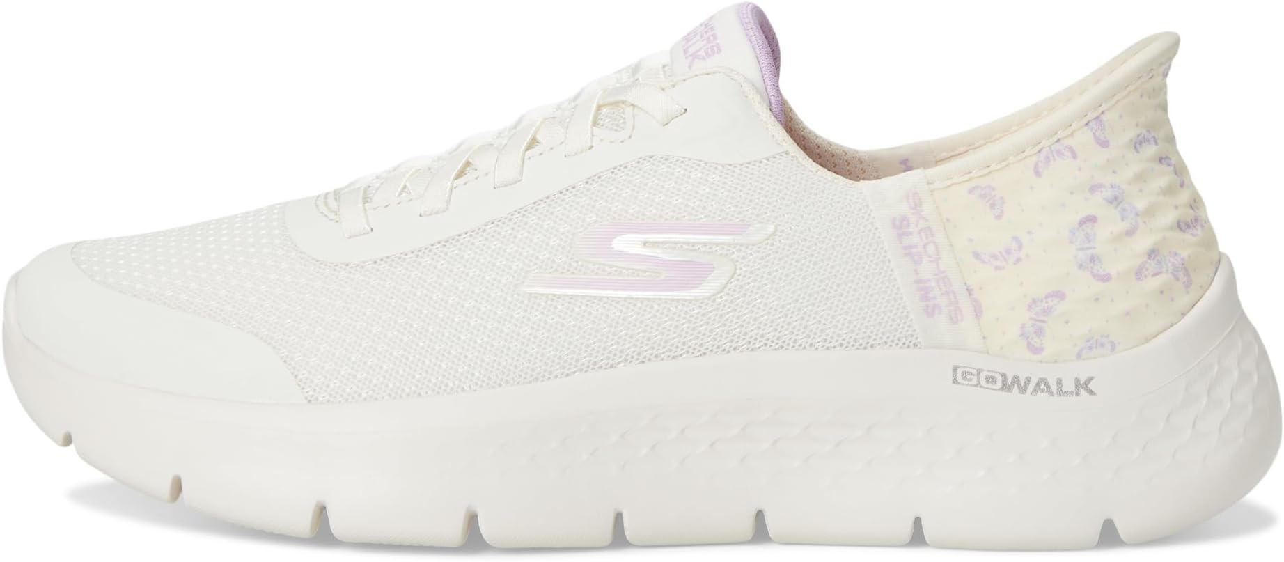 Кроссовки SKECHERS Performance Go Walk Flex Eva Hands Free Slip-Ins, Natural/Purple — фото 4