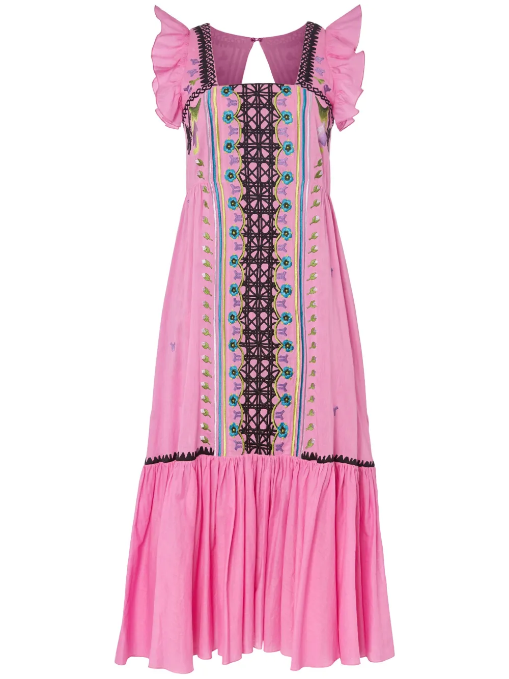 

Платье миди Florentine Temperley London, розовый