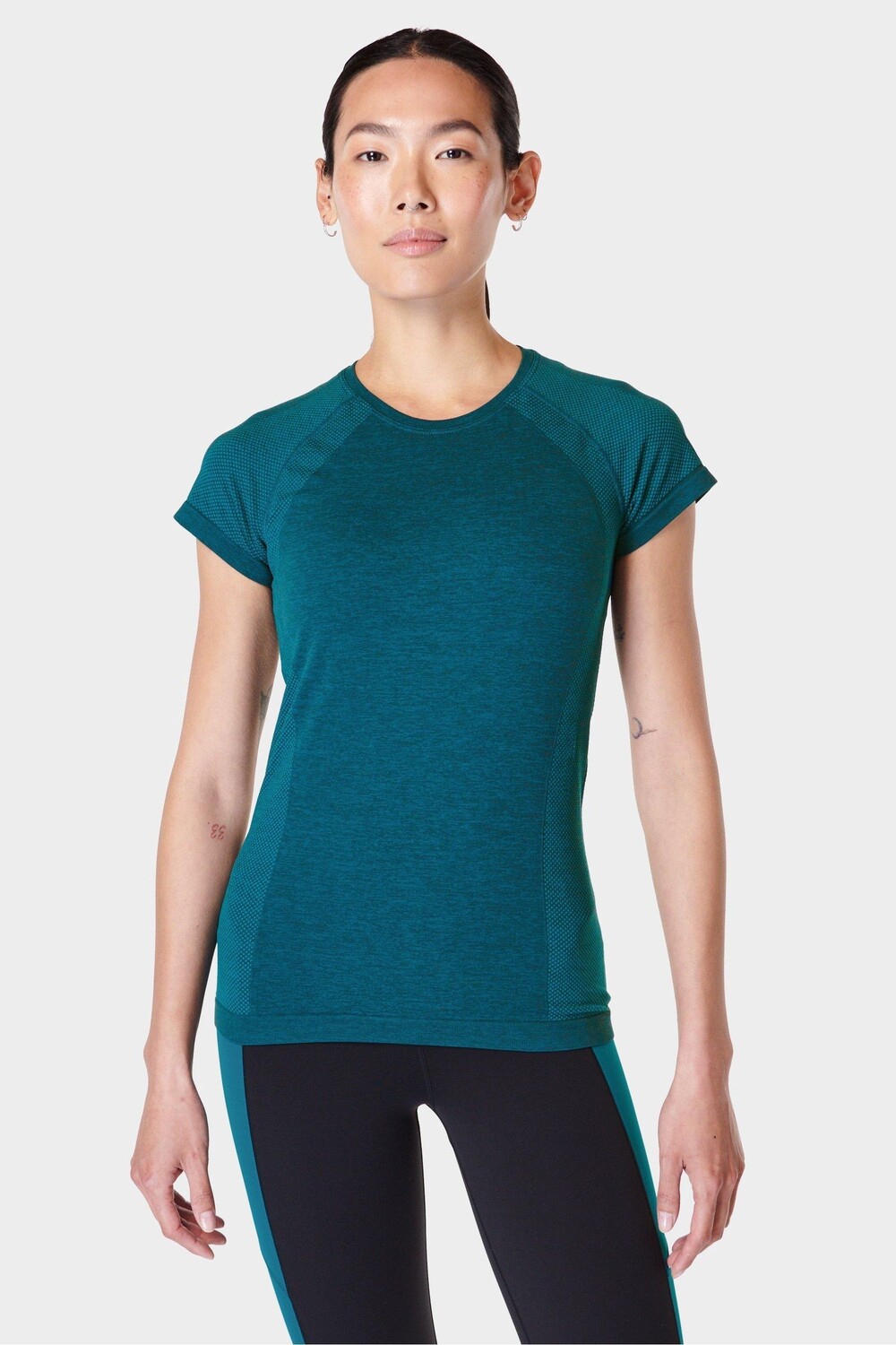 

Бесшовная футболка для тренировок спортсменов Sweaty Betty, зеленый, Синий, Бесшовная футболка для тренировок спортсменов Sweaty Betty, зеленый