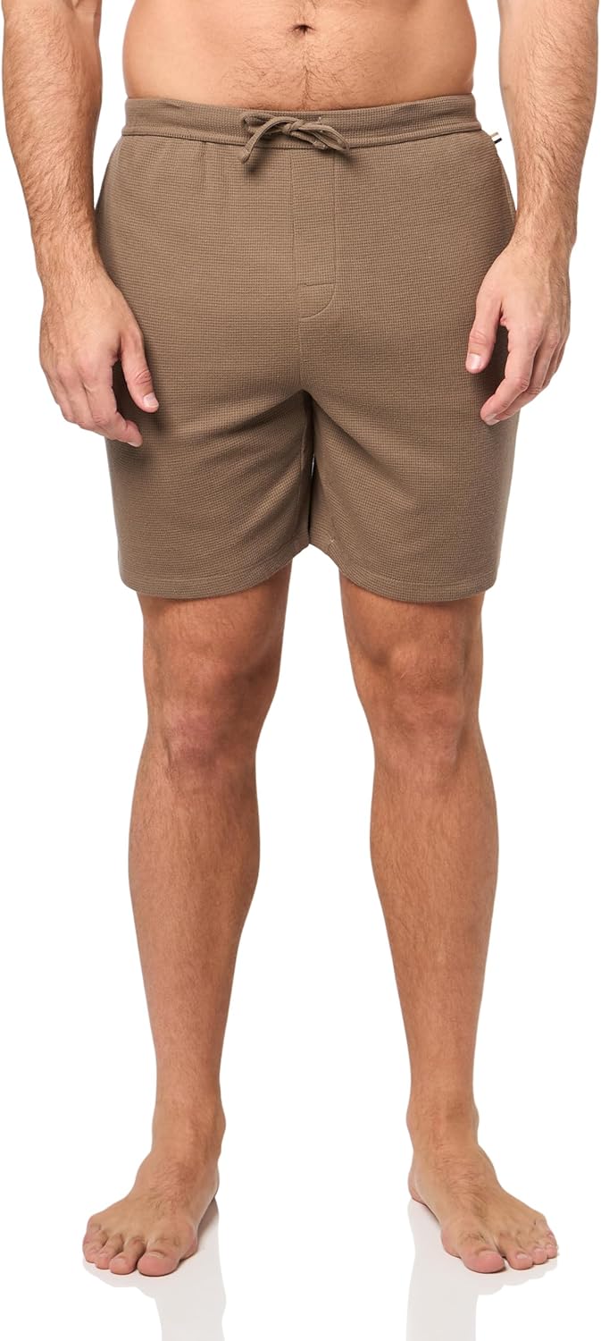 

BOSS Мужские шорты для отдыха с контрастным логотипом в стиле вафли, Joshua Tree