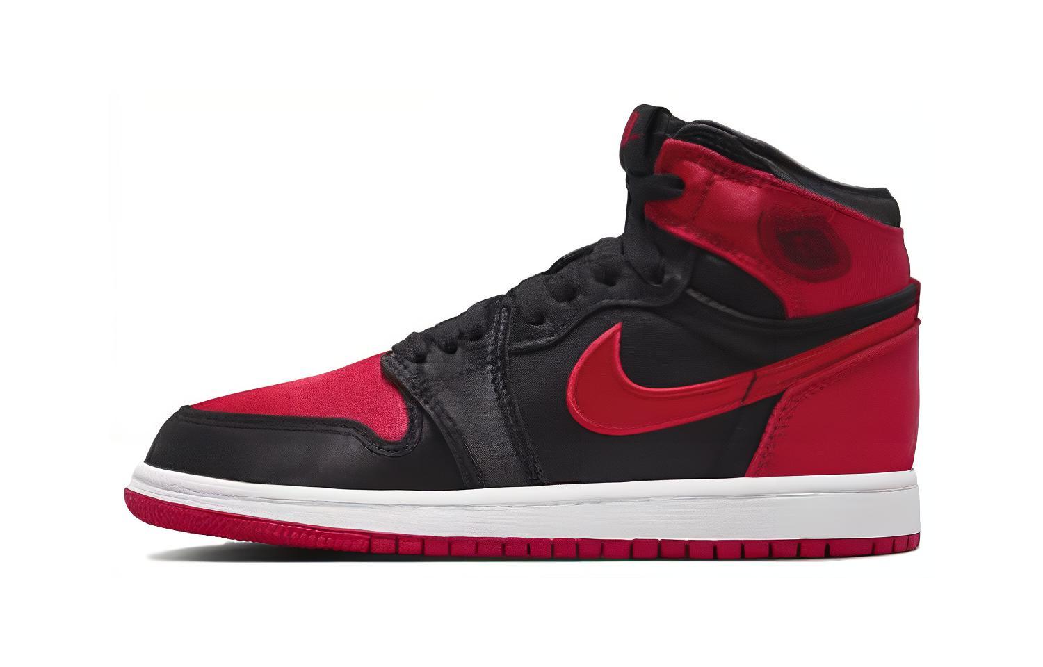 

Jordan Air Jordan 1 Детские баскетбольные кроссовки PS, Black/Red