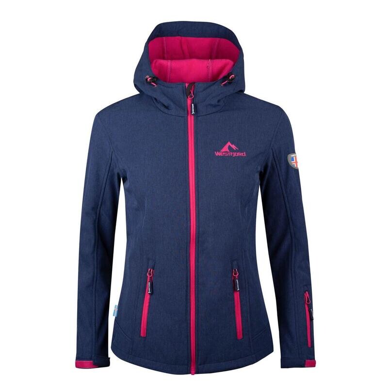 

Женская куртка софтшелл Eldfjall French Blue/Magenta WESTFJORD, цвет rosa